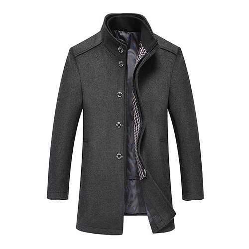 2 in 1 Detachable Vest Woolen Coat