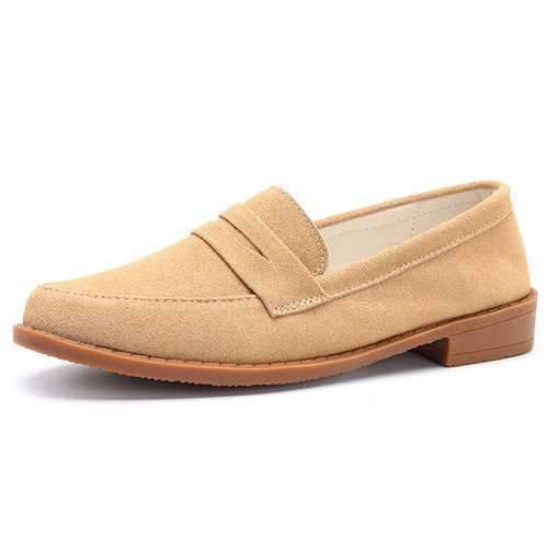 Suede Casual Flat Loafers