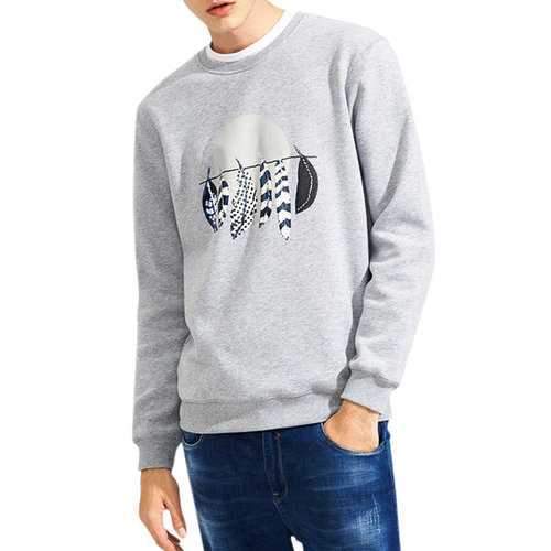 Mens Casual 100% Cotton Sweatshirt