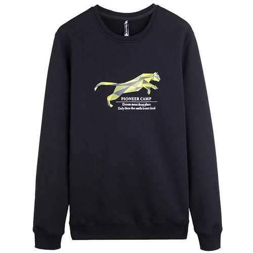 100%Cotton Fleece Casual Sweatshirt