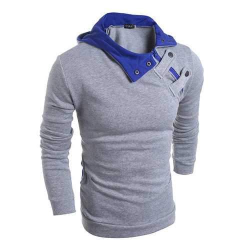 Mens Hit Color Hooded Hoodies