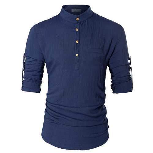 Chinese Style Linen Breathable T shirt