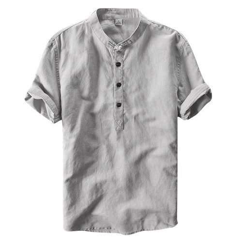 Chinese Style Linen Vintage T Shirt