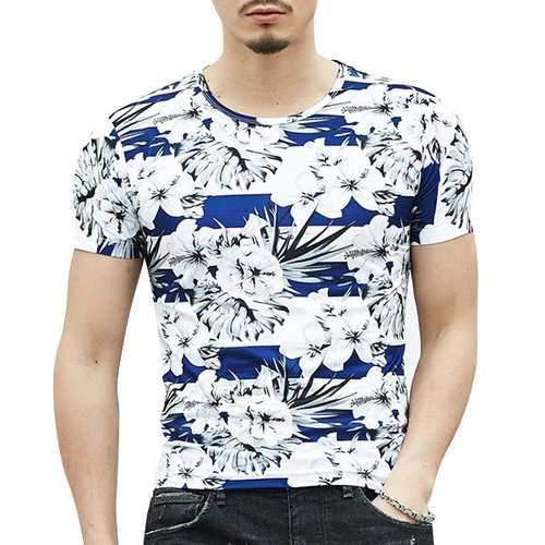 Flower Printed Casual T-shirts