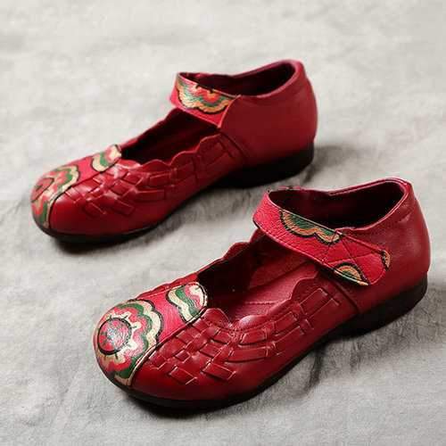 Vintage Printing Flat Soft Shoes