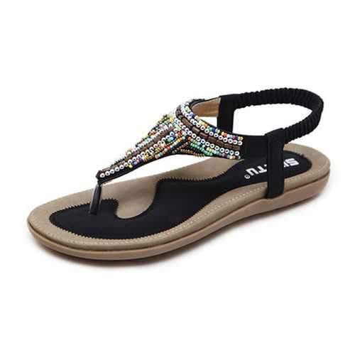 Colorful Beaded Bohemia Sandals