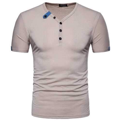 Buttons Half Cardigans Casual T Shirt