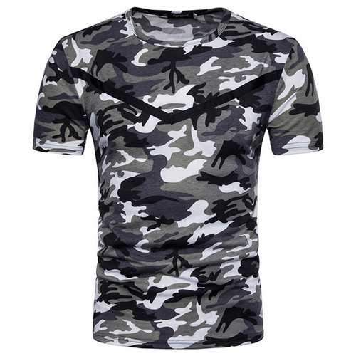 Mens Summer Camo Casual T Shirts