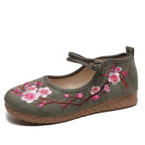 Flower Vintage Canvas Flats