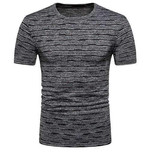 Summer Stripe Casual Cotton T Shirts