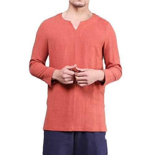 Summer Chinese Style Cotton Linen T Shirts