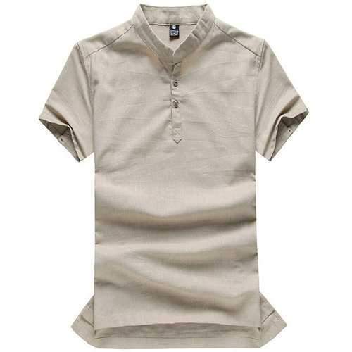 Cotton Linen Breathable Summer T Shirts