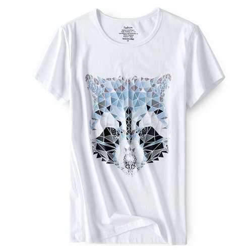 Breathable Cat Printed T Shirt