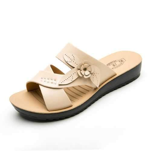 Flower Hollow Soft Sandals