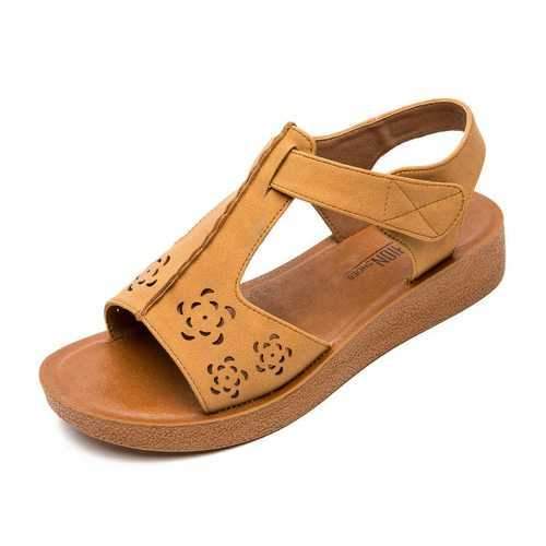 Flower Hook Loop Flat Casual Sandals