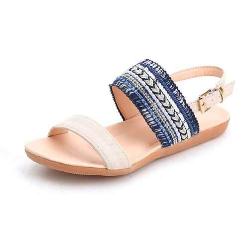 Large Size Bohemia Buckle Sandals