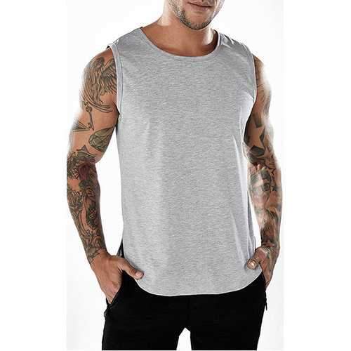 Irregular Hem Casual Workout Tank Tops