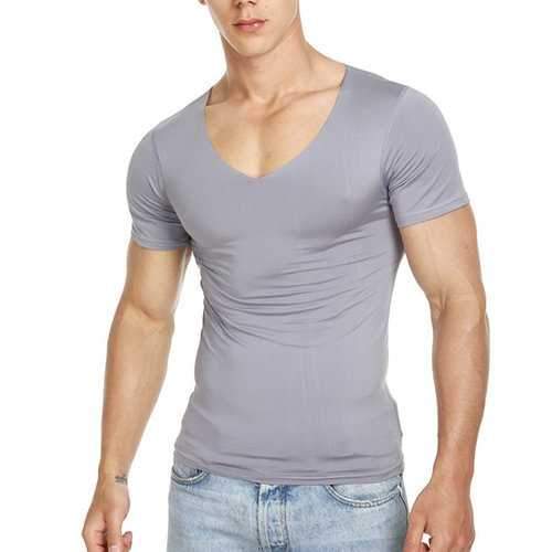 Traceless Slim Fit Basic Casual T Shirts