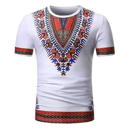 African Ethnic Style Printed T Shirts