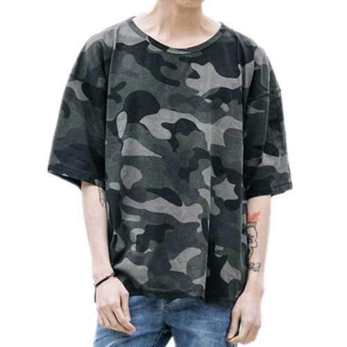 100%Cotton Breathable Summer Camo T Shirt