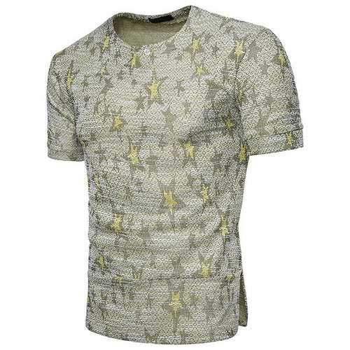 Star Printed Cotton Breathable T Shirt