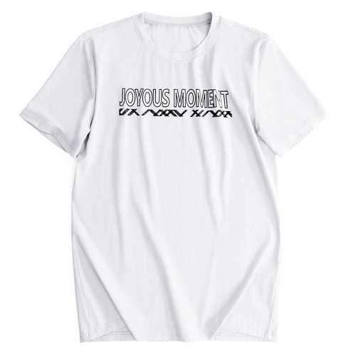 Stylish Letter Printing Casual T Shirts