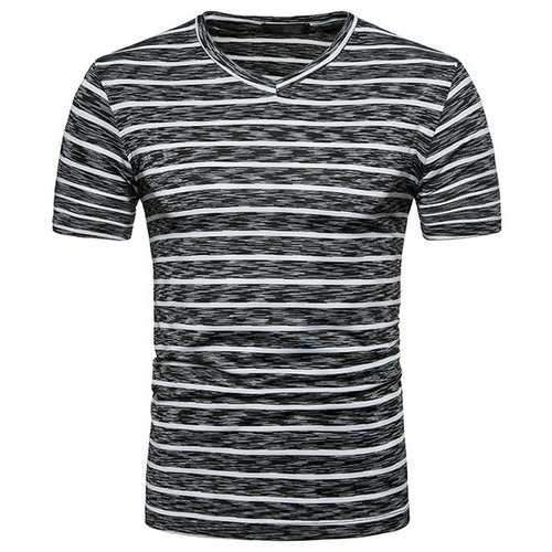 100%Cotton Breathable Striped T Shirts