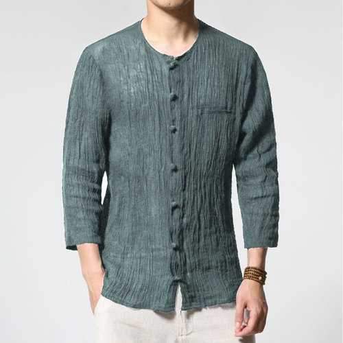 Casual 100%Cotton Thin Shirts