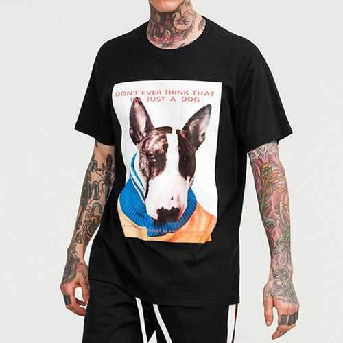 100%Cotton Comfy Dog Printed T Shirts