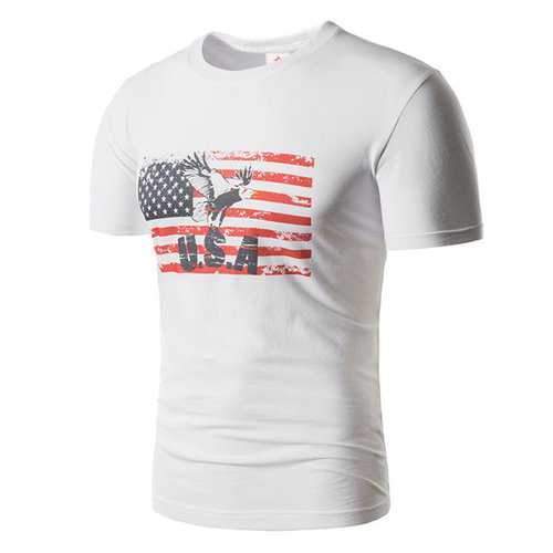 American Style 3D Printed Casual T Shirts