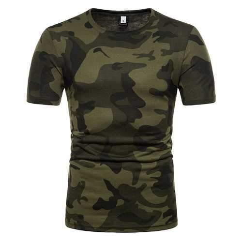 Summer Camo Casual Cotton T Shirts