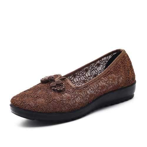 Old Peking Cloth Flat Casual Shoes