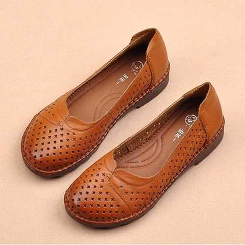 Comfortable Soft Pure Color Flat Loafers