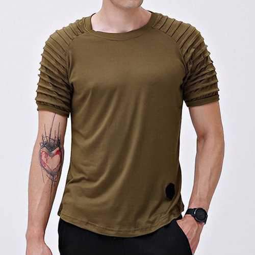 Basic Solid Color Casual Cotton T Shirts