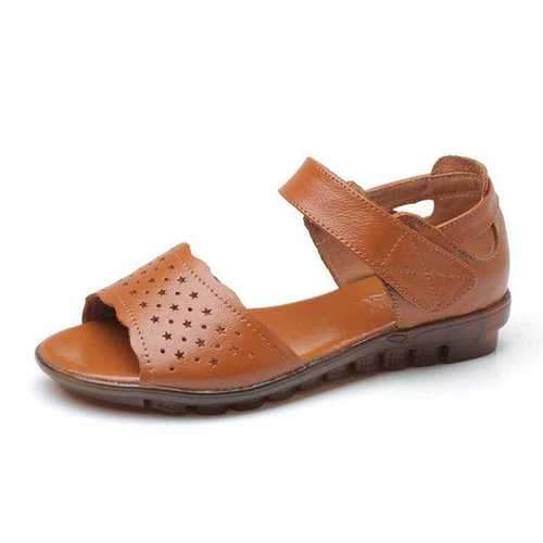 Comfortable Leather Retro Sandals