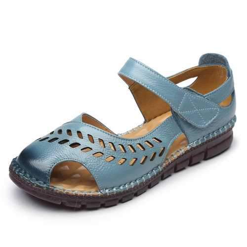 Hook Loop Soft Retro Flat Shoes