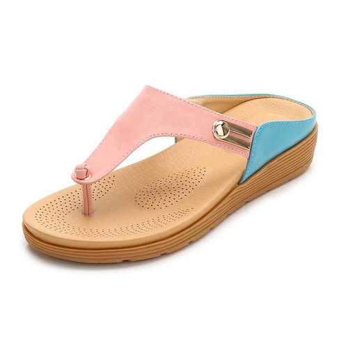 Casual Beach Splicing Flip Flops Sandals