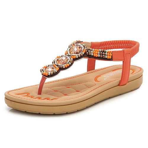 Rhinestone Flip Flops Sandals