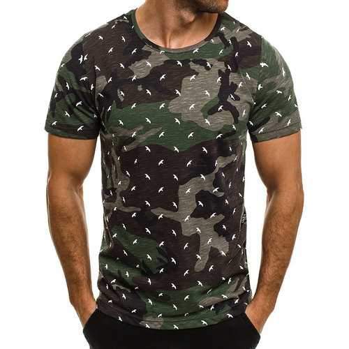 Camouflage Printed Cotton T Shirts