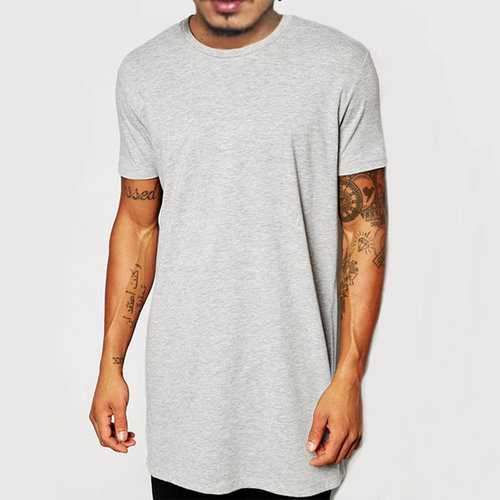 Brief Style Pure Color Casual T Shirt