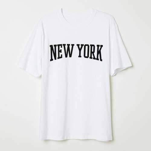 Letter Printed Cotton Bresthable T Shirt