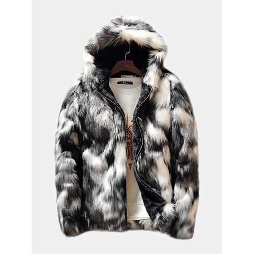 Faux Fur Fleece Lined Warm Jacket