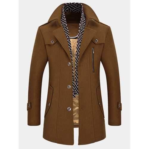 Woolen Thickened Warm Trench Coats