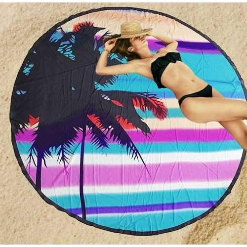 Door Mat Summer Sunlight Beach Palm Tree with Blue Clear Sky Art Print Indoormat Outdoor Mat