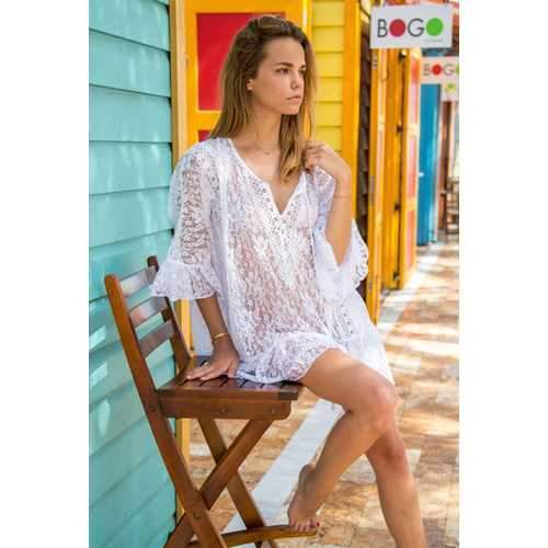 Lace Parquet Beach Dress