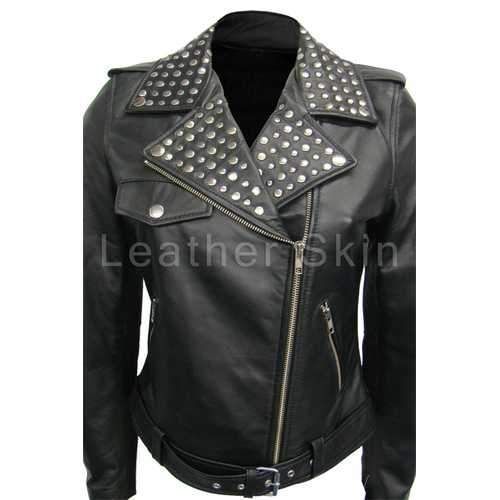 Women Black Leather Jacket