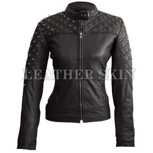 Women Black Leather Jacket