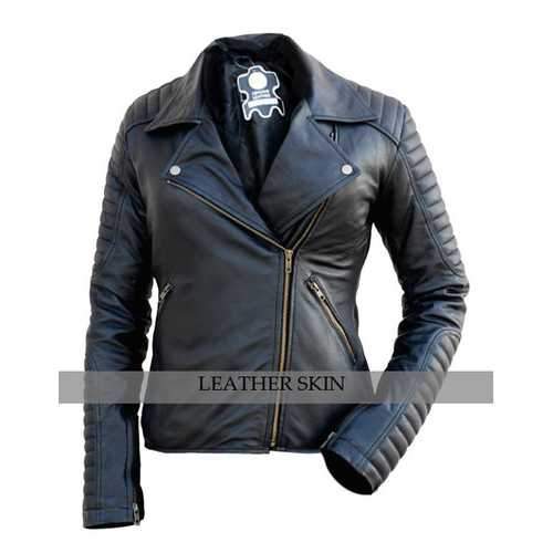 Black Women Leather Jacket