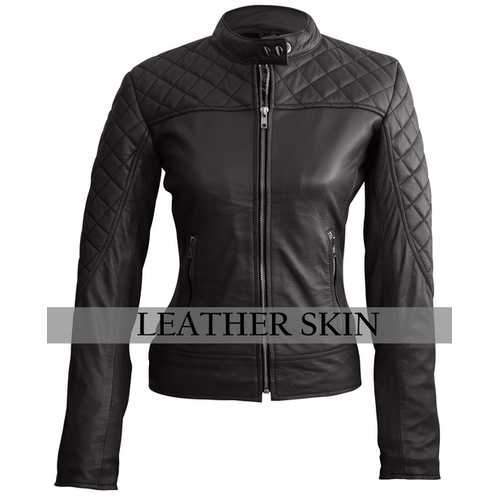 Women Black Leather Jacket